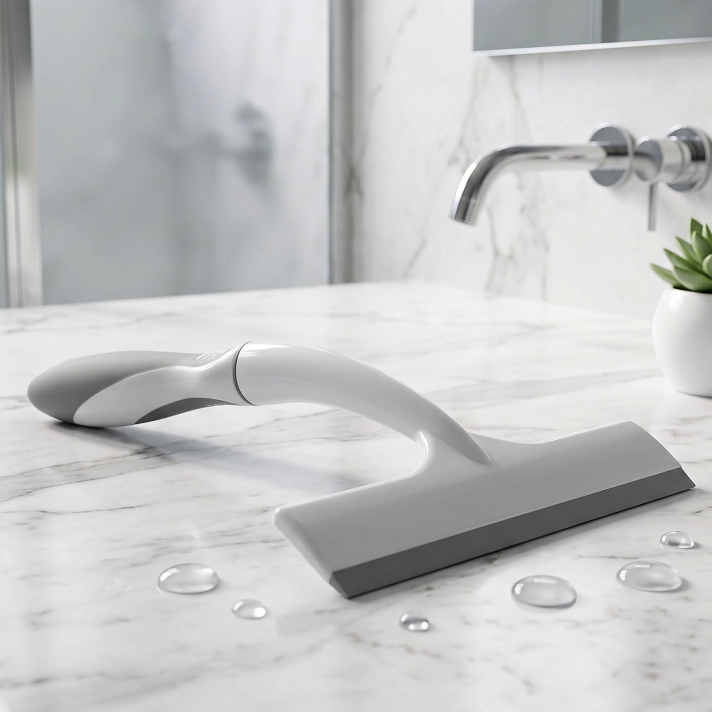 Multipurpose bathroom surface wiper