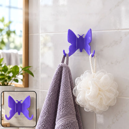 Plastic butterfly self adhesive wall hook - view 02