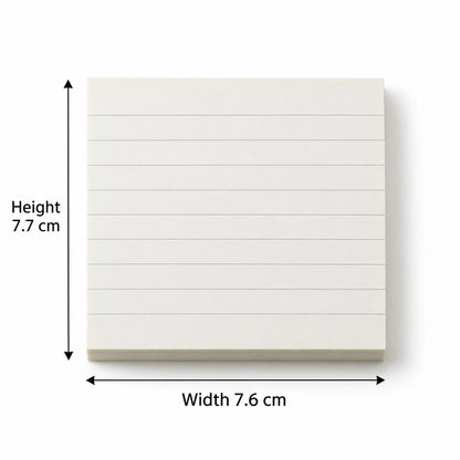 Lined self adhesive sticky notes three inch square hundred pages 07