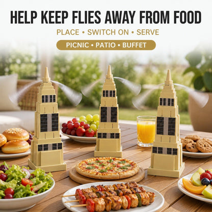 23427_fly_repeller_tabletop_food_protection_fan_3pc lifestyle