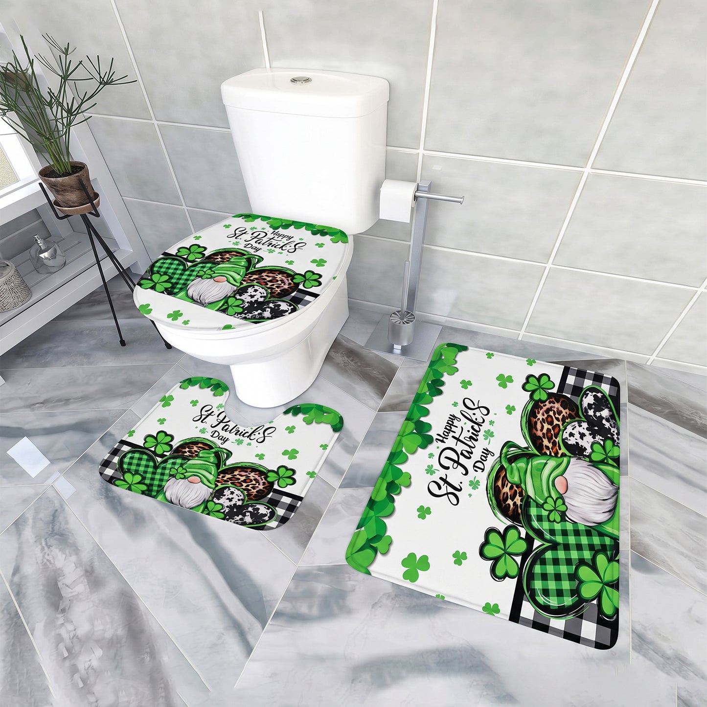 Bathroom rug set lifestyle toilet seat lid contour mat lifestyle 2