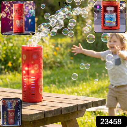 Fireworks Bubble Machine Toy with LED Lights