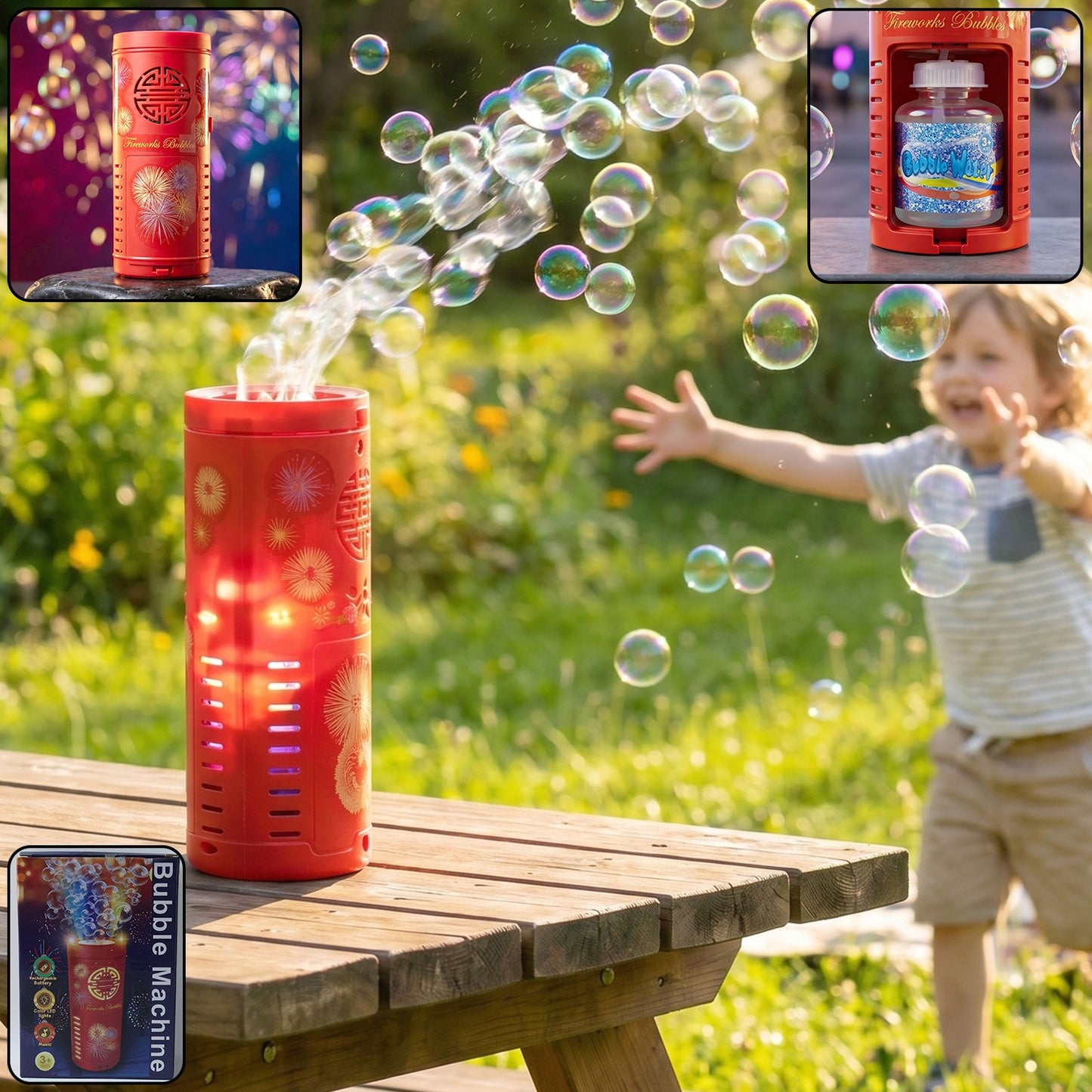 Automatic Bubble Machine Blower for Kids