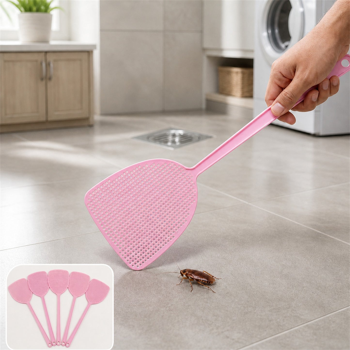 Manual Fly Swatter – Durable Lightweight Pest Control Tool