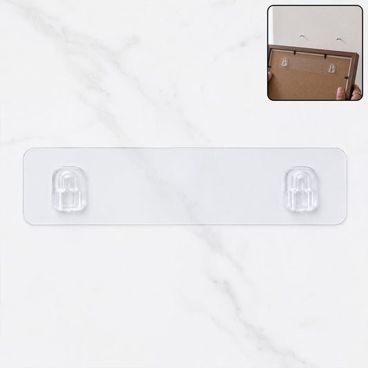 Adhesive plastic wall hook hanger