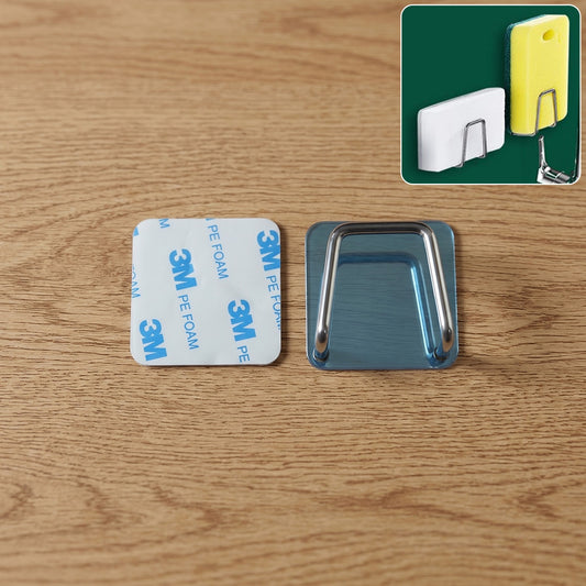 Self adhesive stainless steel wall hook on smooth surface
