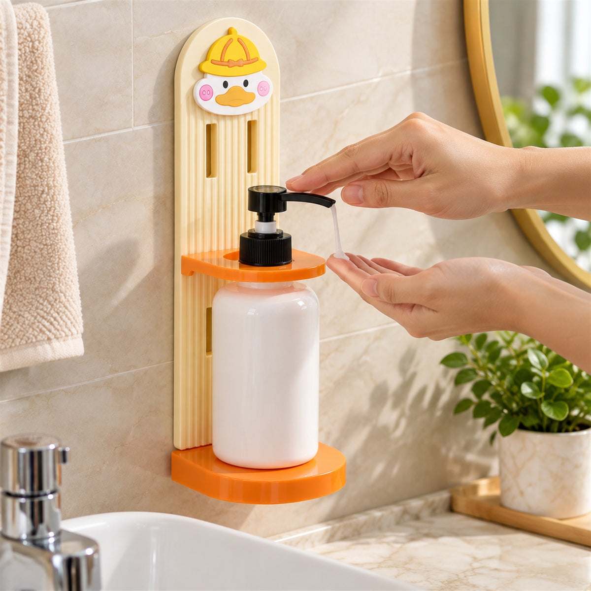 Bath sink organizer rack holder