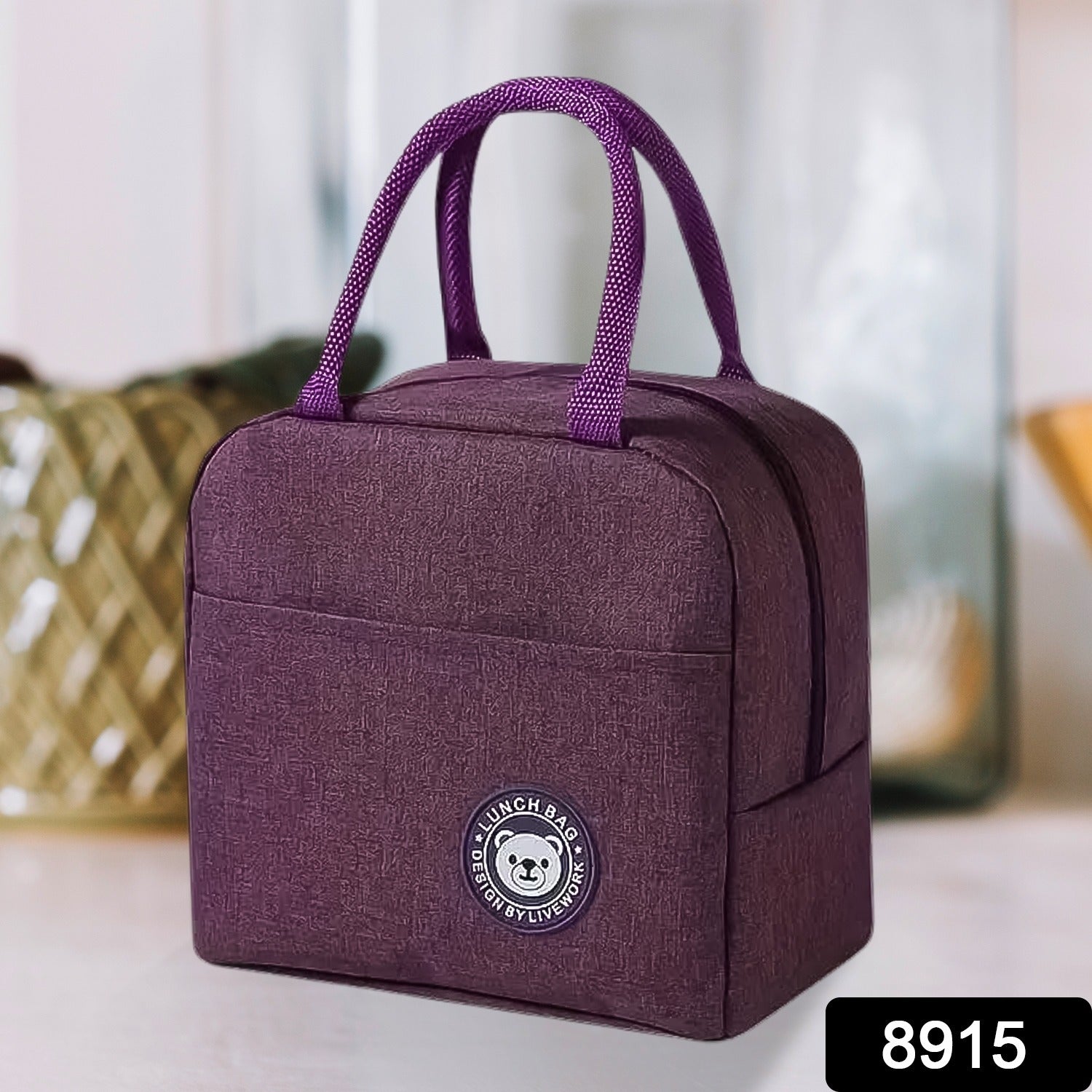 Lunch Box Bag for Women Men Insulated Lunch Bag With Zipper (1 Pc)