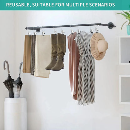 Multipurpose clip hooks organising garments