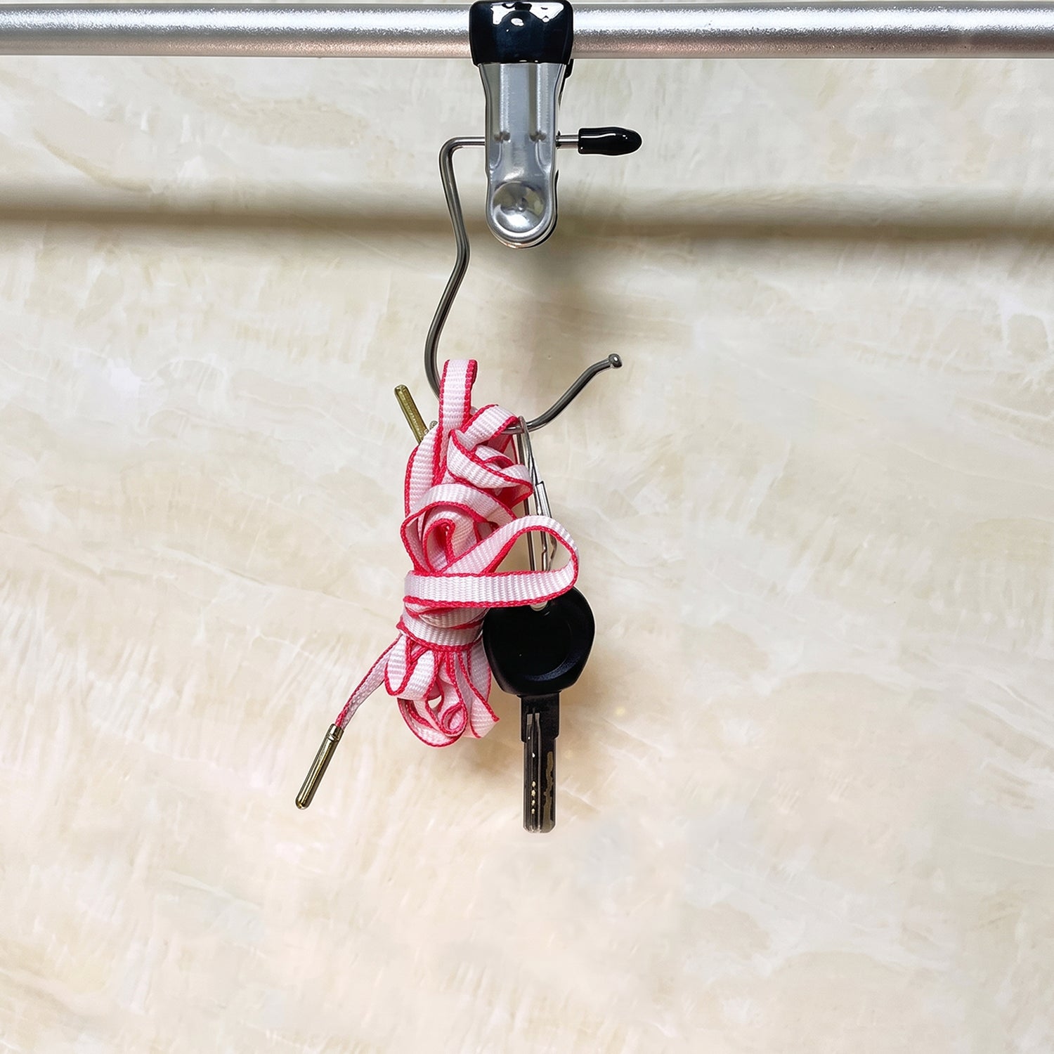 Hanging clip hook holding accessories