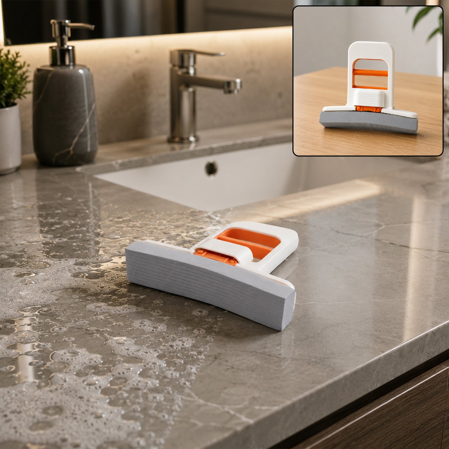 Portable mini squeeze mop cleaning kitchen counter