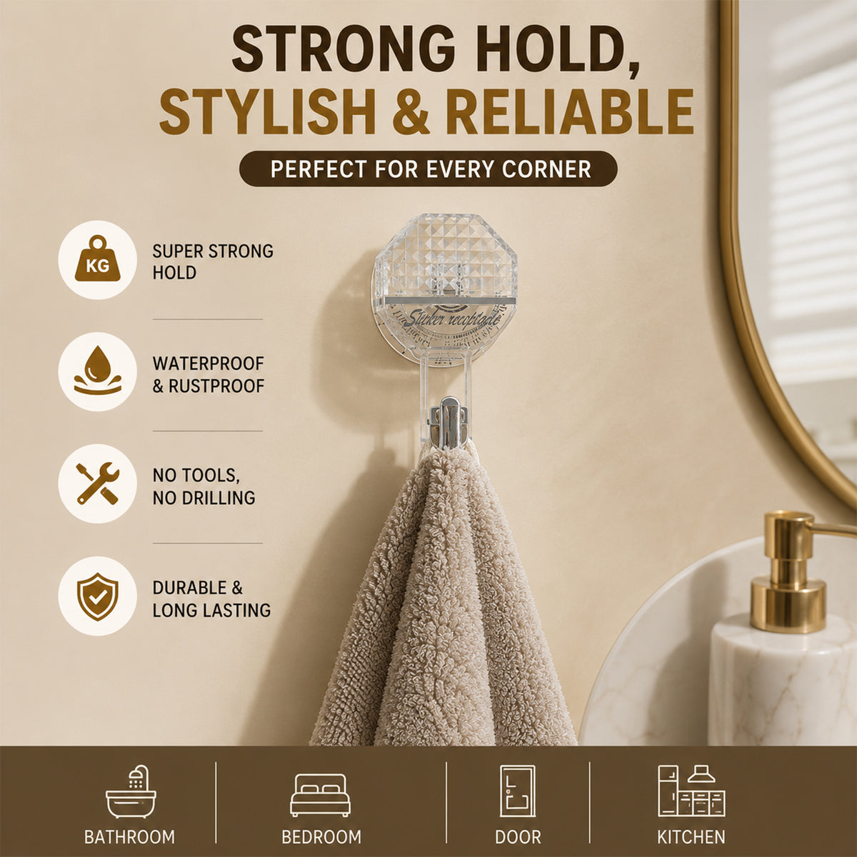 Multipurpose wall hook display