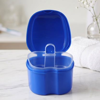 Denture bath cleaning cup with removable strainer basket - image 8