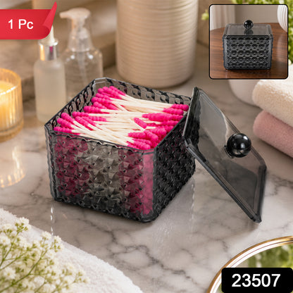 Plastic cotton swab storage box with SKU 23507
