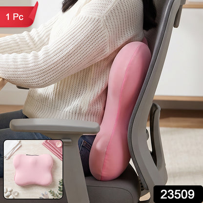 Memory foam chair back cushion with 1 piece label and SKU 23509