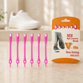 Stretchable Silicone Shoelaces No Tie Elastic Laces for Shoes (6 Pc)