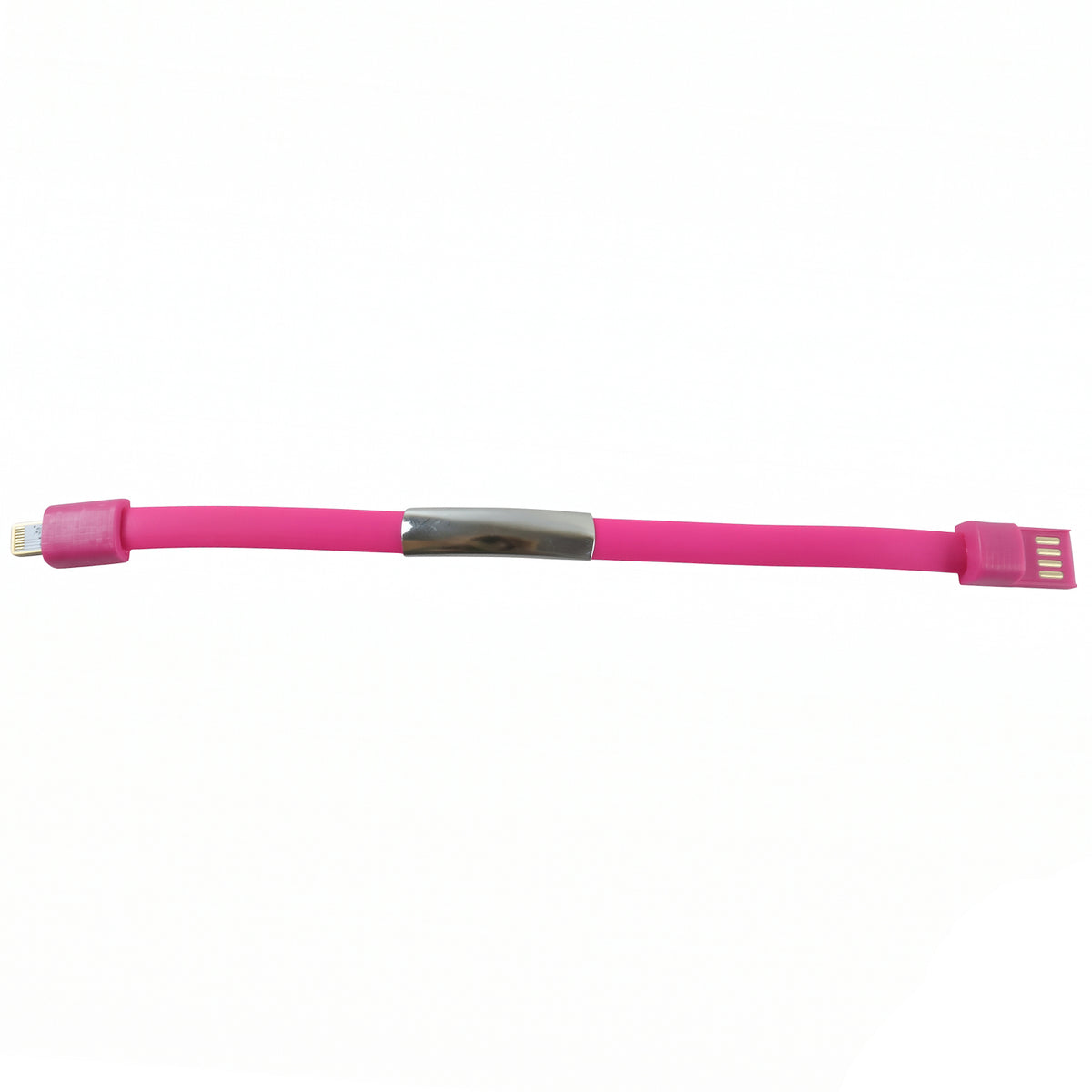 USB to Lightning cable on white background