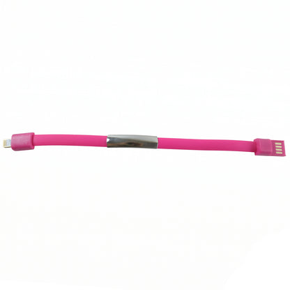 USB to Lightning cable on white background