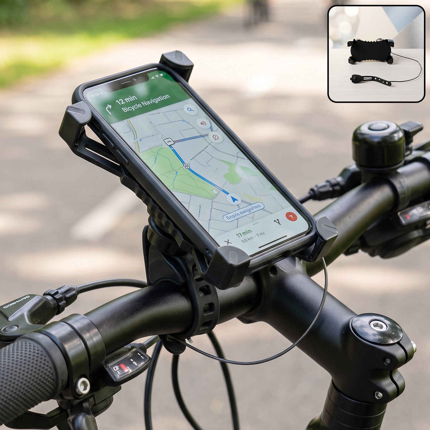 Plastic bicycle phone holder - image 1