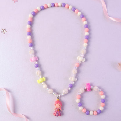 Bead necklace and bracelet set product view