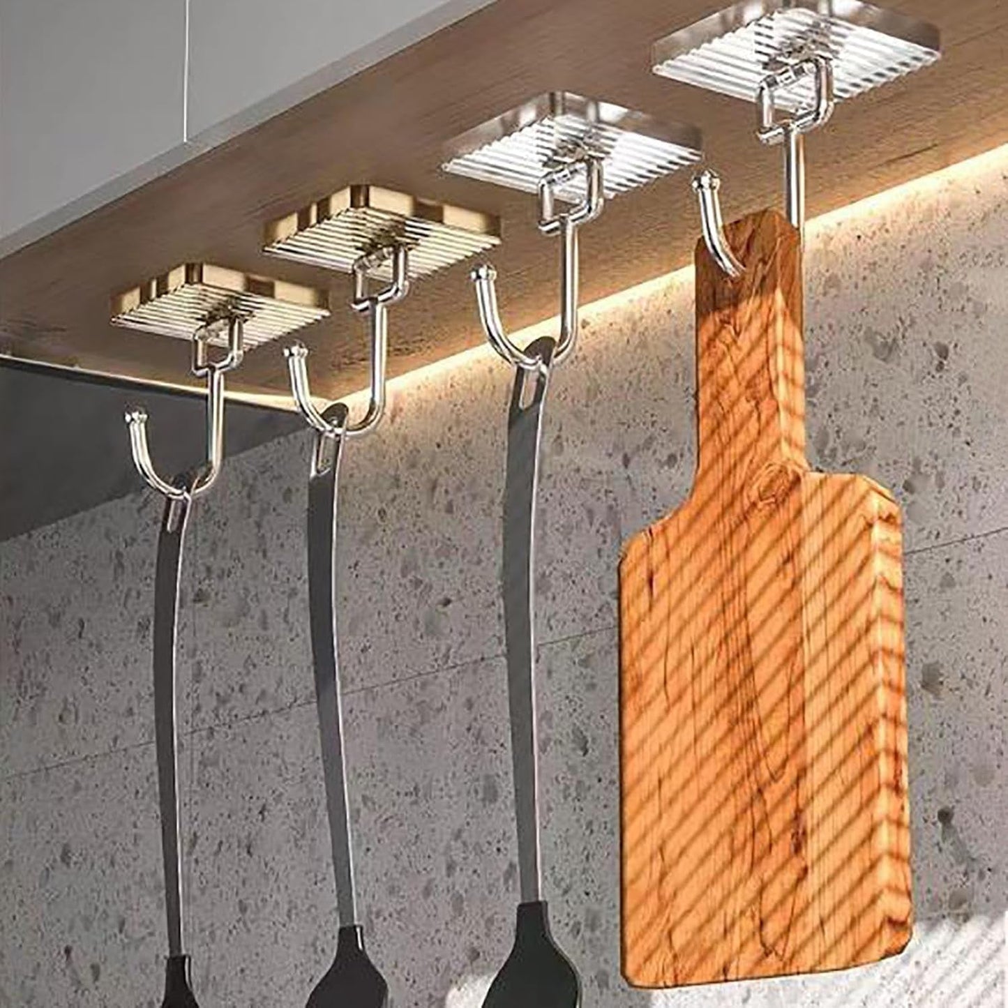 Self Adhesive Wall Hook Strong Sticky Holder for Kitchen Bathroom Door (1 Pc)