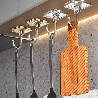Self Adhesive Wall Hook Strong Sticky Holder for Kitchen Bathroom Door (1 Pc)