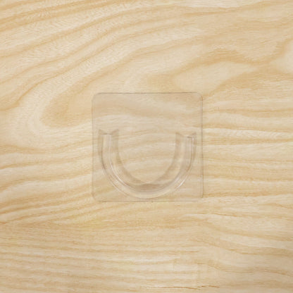 Adhesive rod bracket wall mount