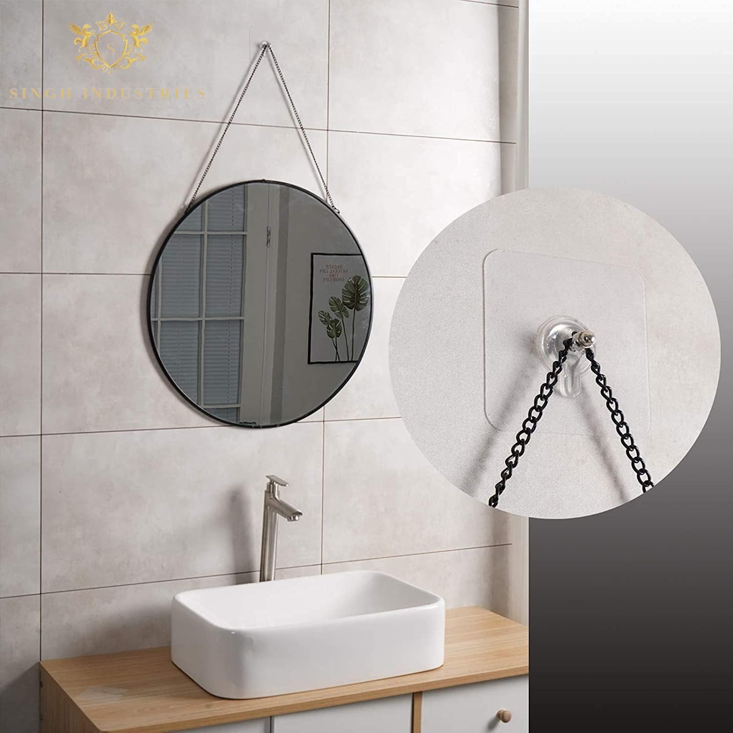 Wall hook photo frame hanging