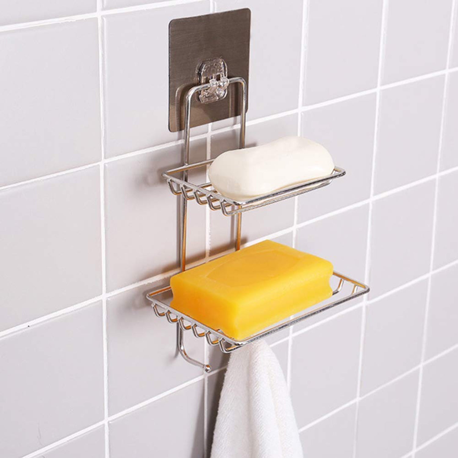Adhesive wall hook daily use