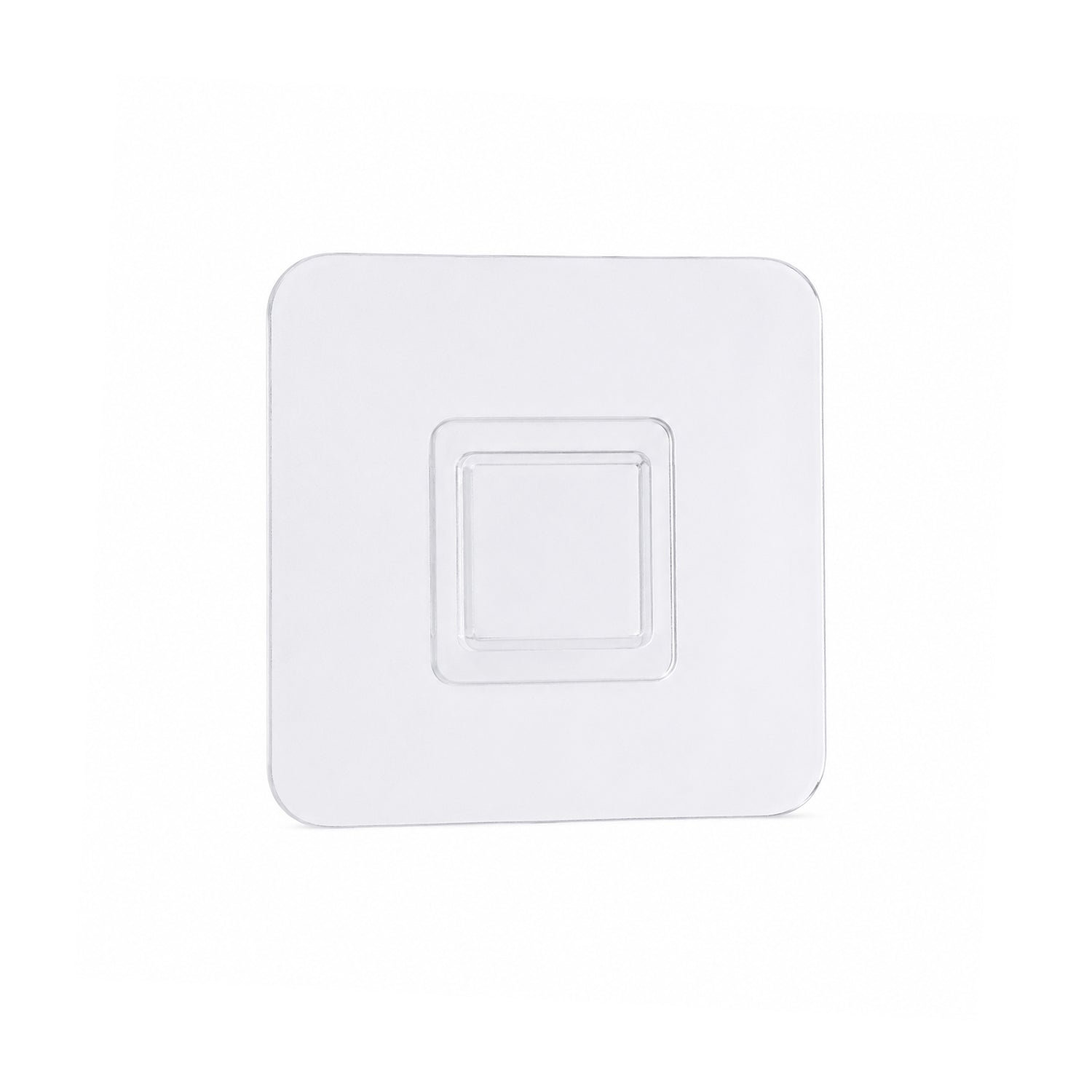 Transparent Self Adhesive Wall Hook Holder Punch Free for Kitchen Bathroom (1 Pc)