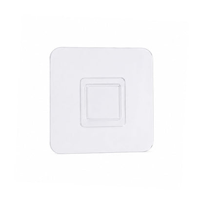 Transparent Self Adhesive Wall Hook Holder Punch Free for Kitchen Bathroom (1 Pc)