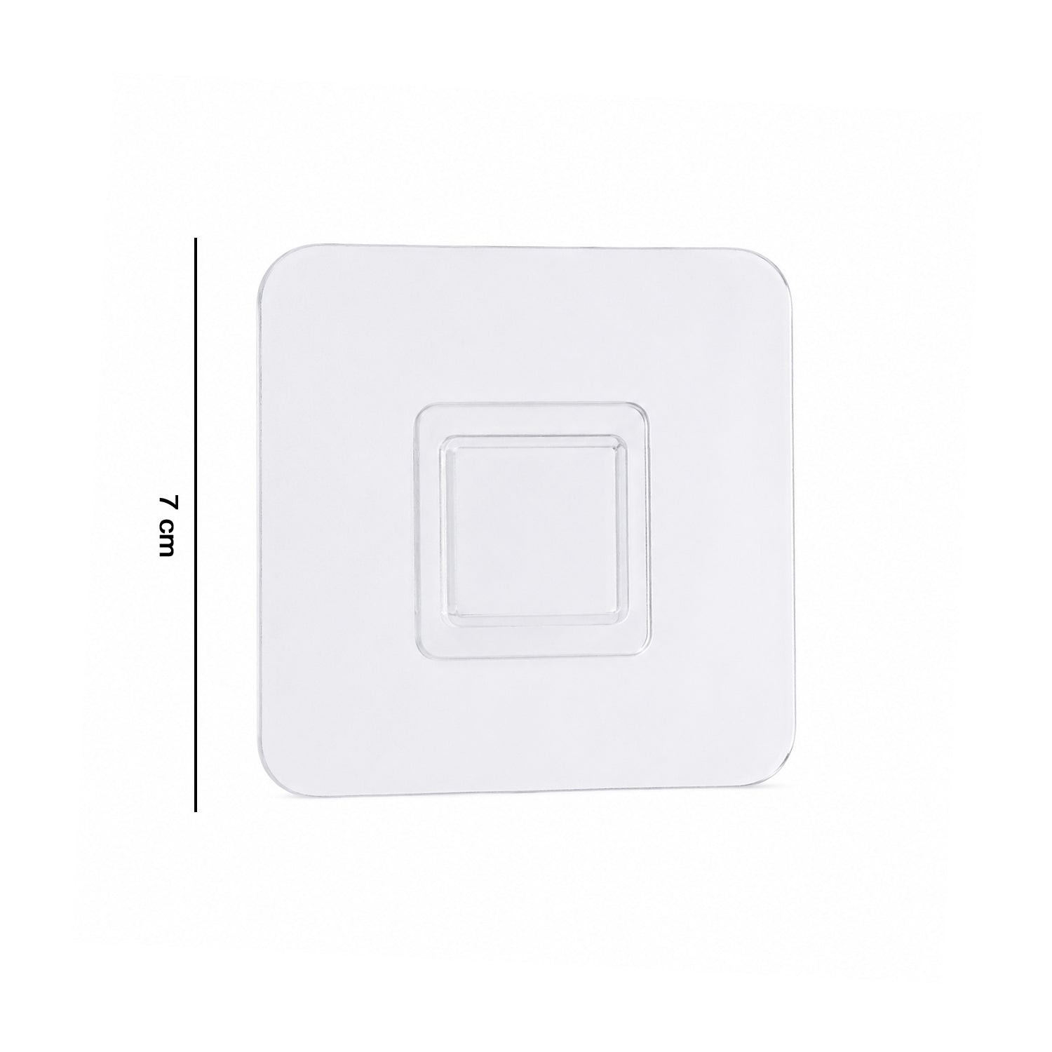 Transparent Self Adhesive Wall Hook Holder Punch Free for Kitchen Bathroom (1 Pc)