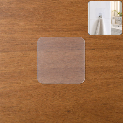 Reusable Transparent Double Sided Nano Adhesive Gel Wall Sticker Pad Grip (1 Pc)