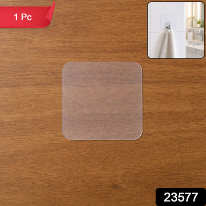 Reusable Transparent Double Sided Nano Adhesive Gel Wall Sticker Pad Grip (1 Pc)