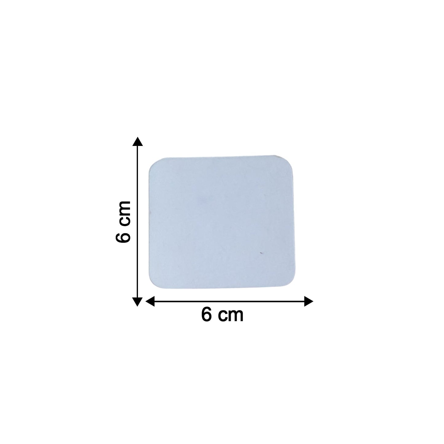 Reusable Transparent Double Sided Nano Adhesive Gel Wall Sticker Pad Grip (1 Pc)