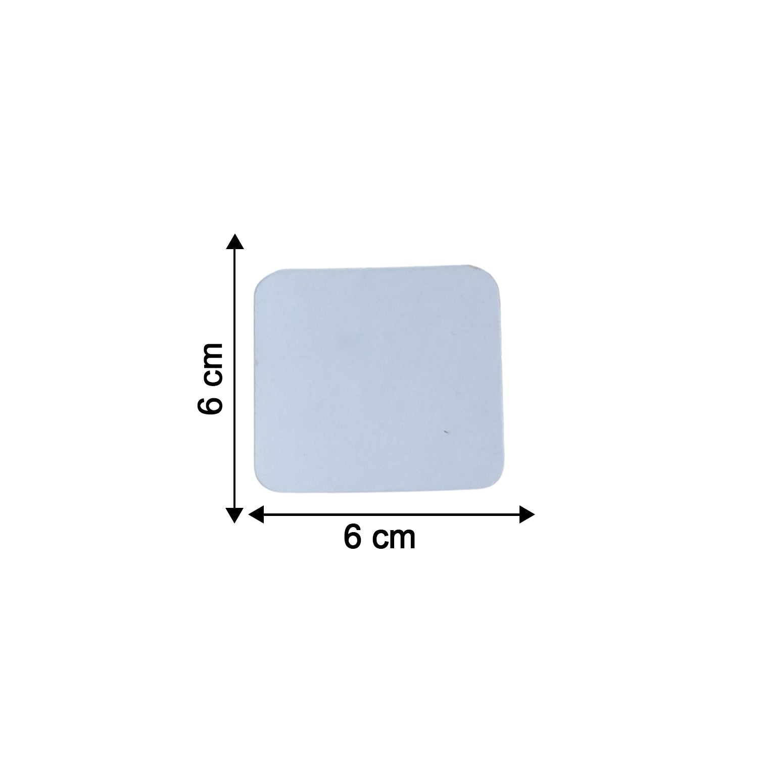 Reusable Transparent Double Sided Nano Adhesive Gel Wall Sticker Pad Grip (1 Pc)