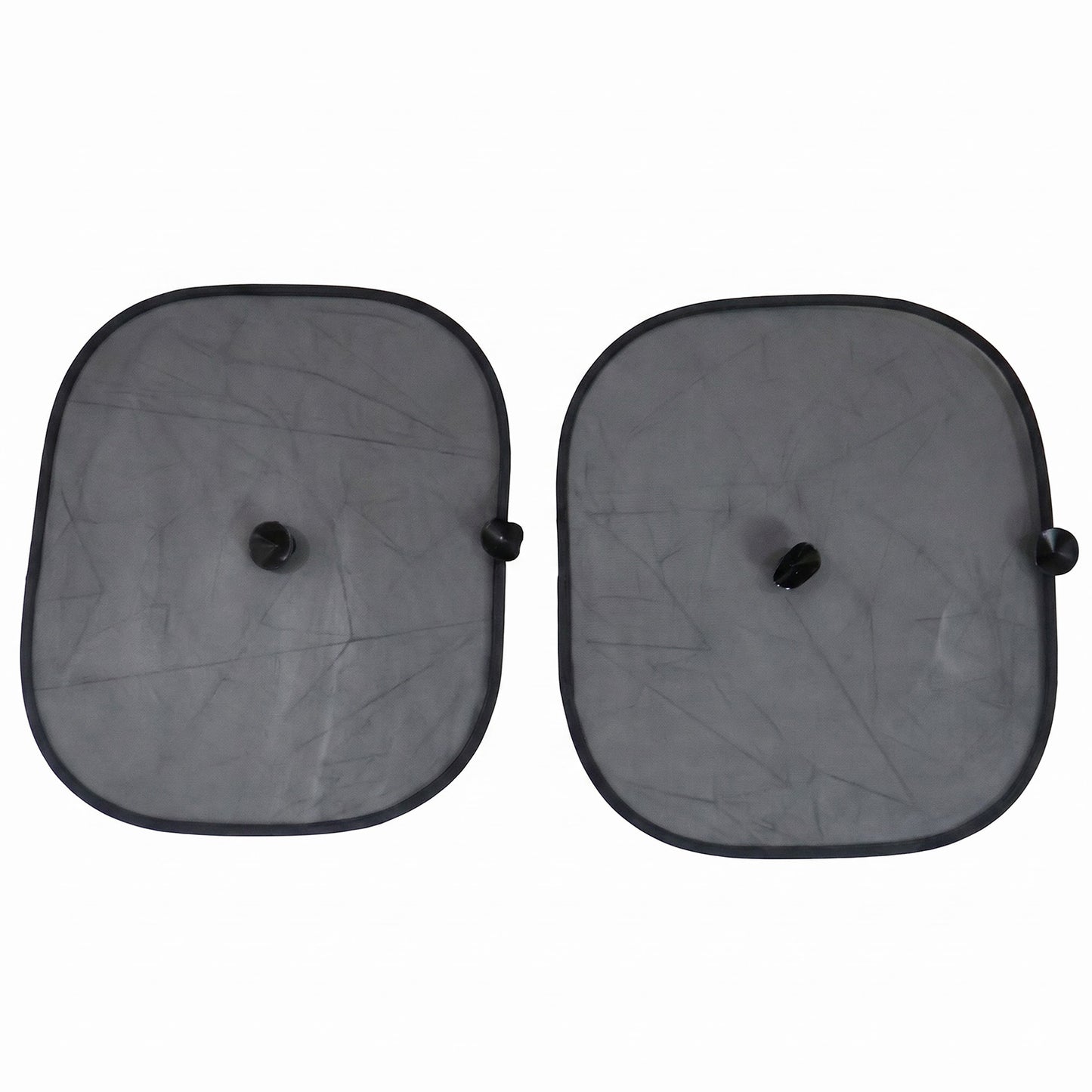 Car sun shade pair on white background
