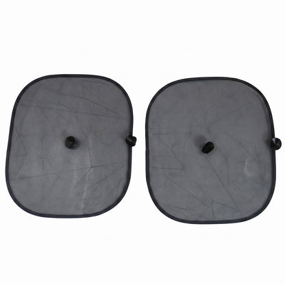 Car sun shade pair on white background