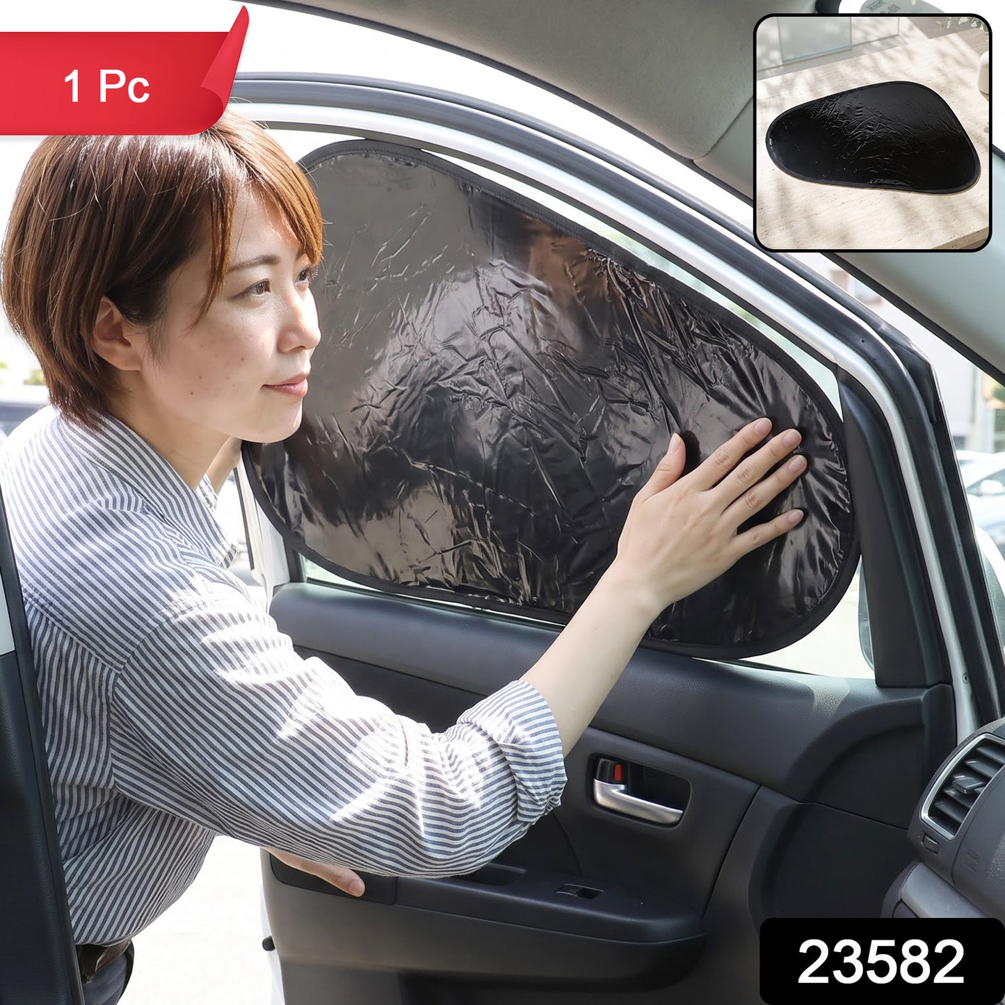23582 car sun shade protector SKU image