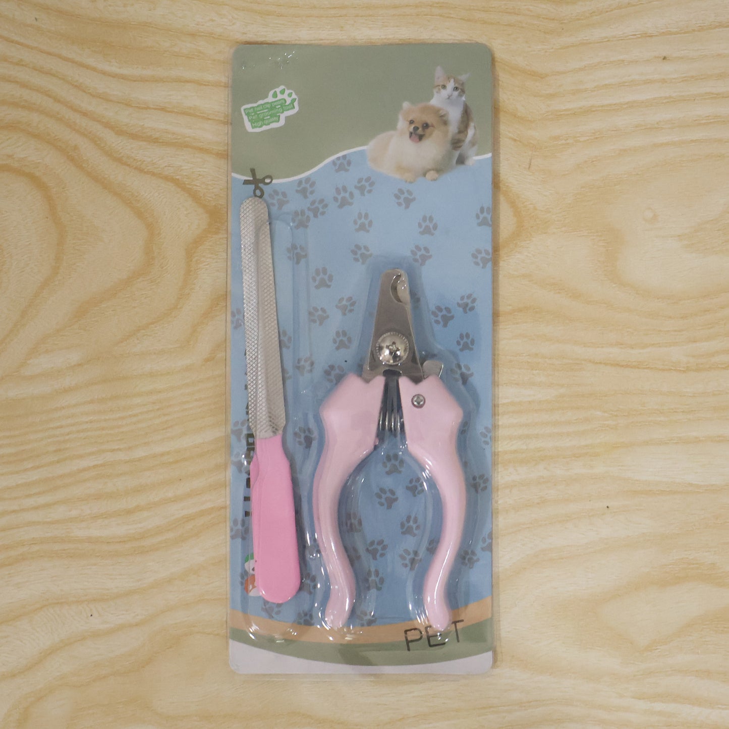 Live product photo with card packing