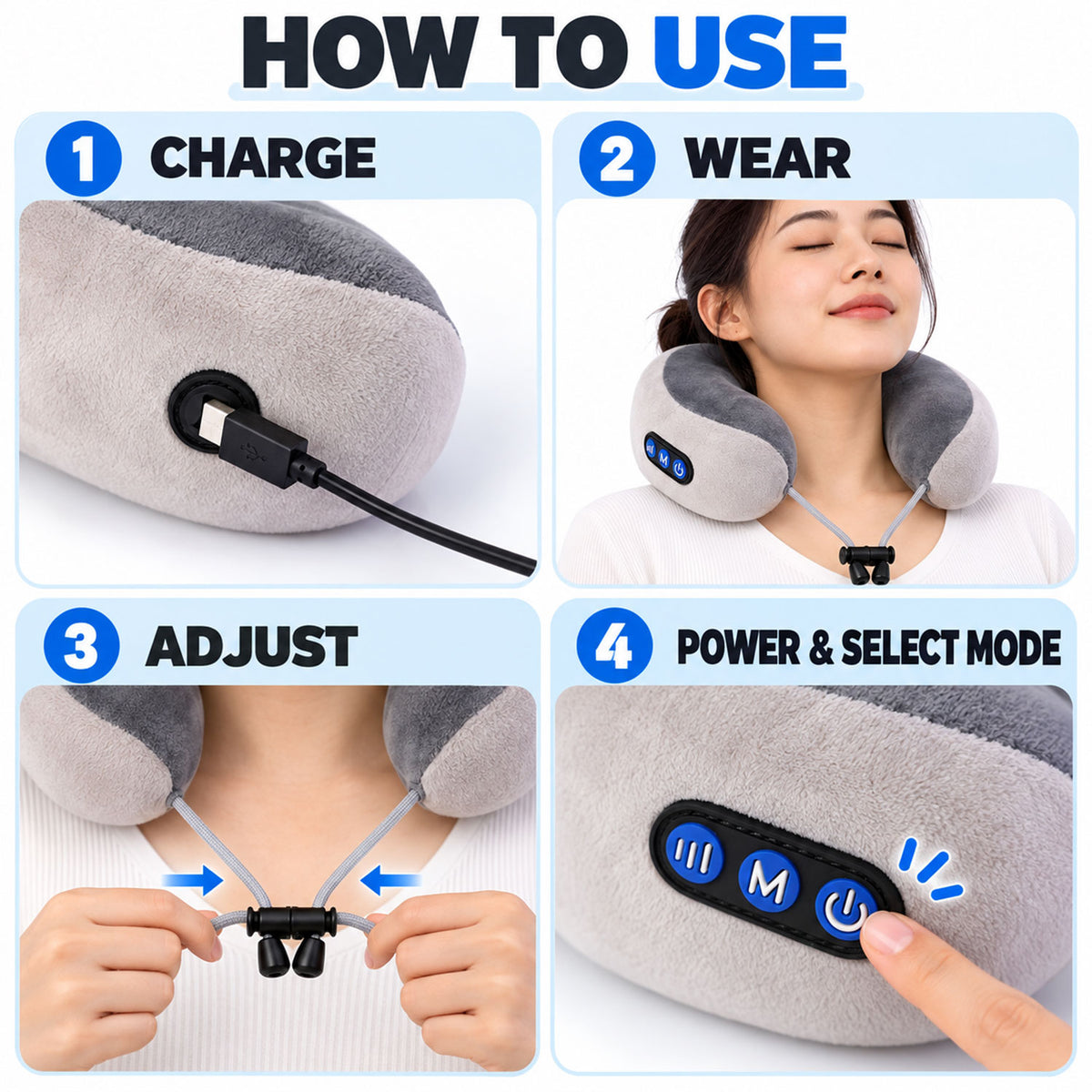 Electric U shape neck massage pillow with heat and USB charging 03.jpg