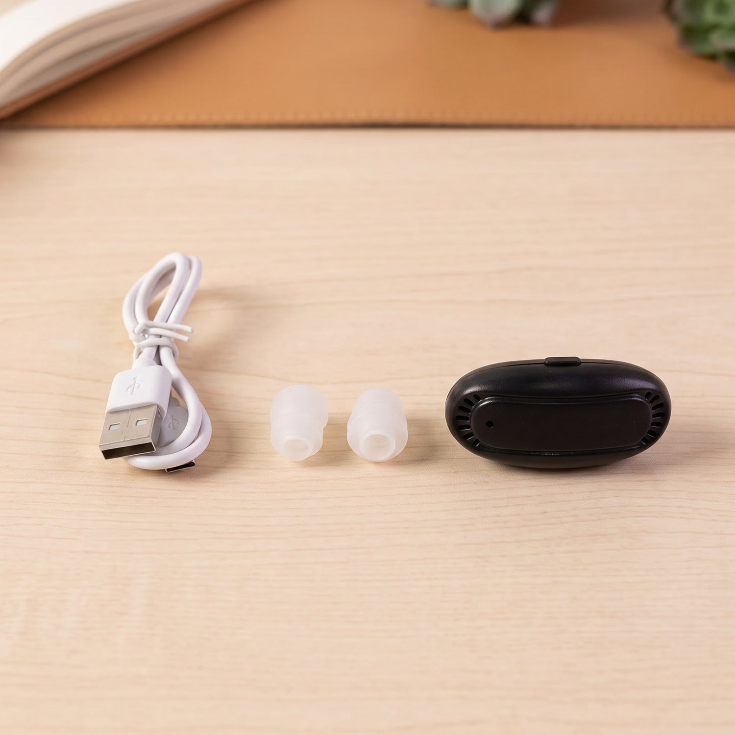 Portable nasal wellness device usage view