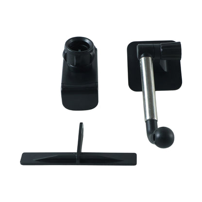 Car phone holder components on white background