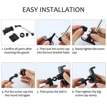 Rotatable car phone mount detail