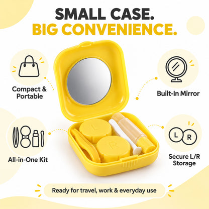 Contact lens case kit with mirror 03