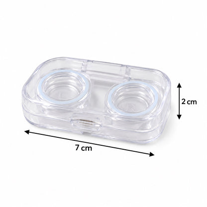 Compact contact lens case with tweezers and applicator 06
