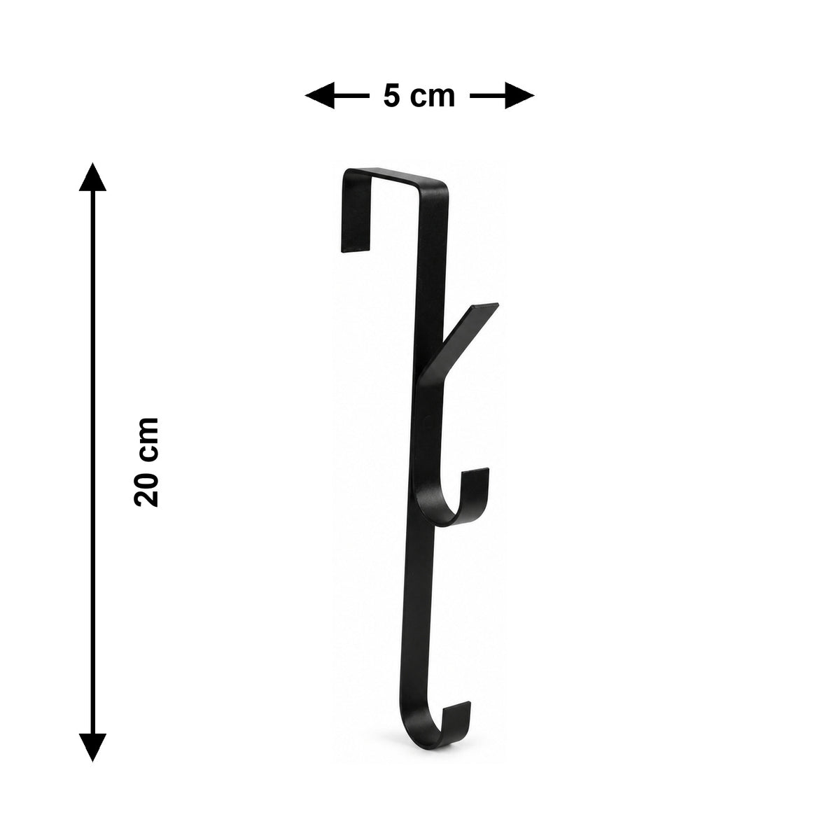 Space saving over door hook image 6