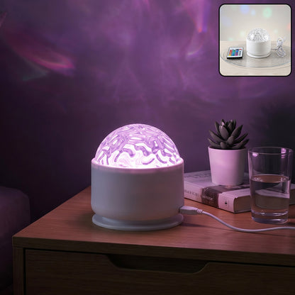 LED starry projection light illuminated in room