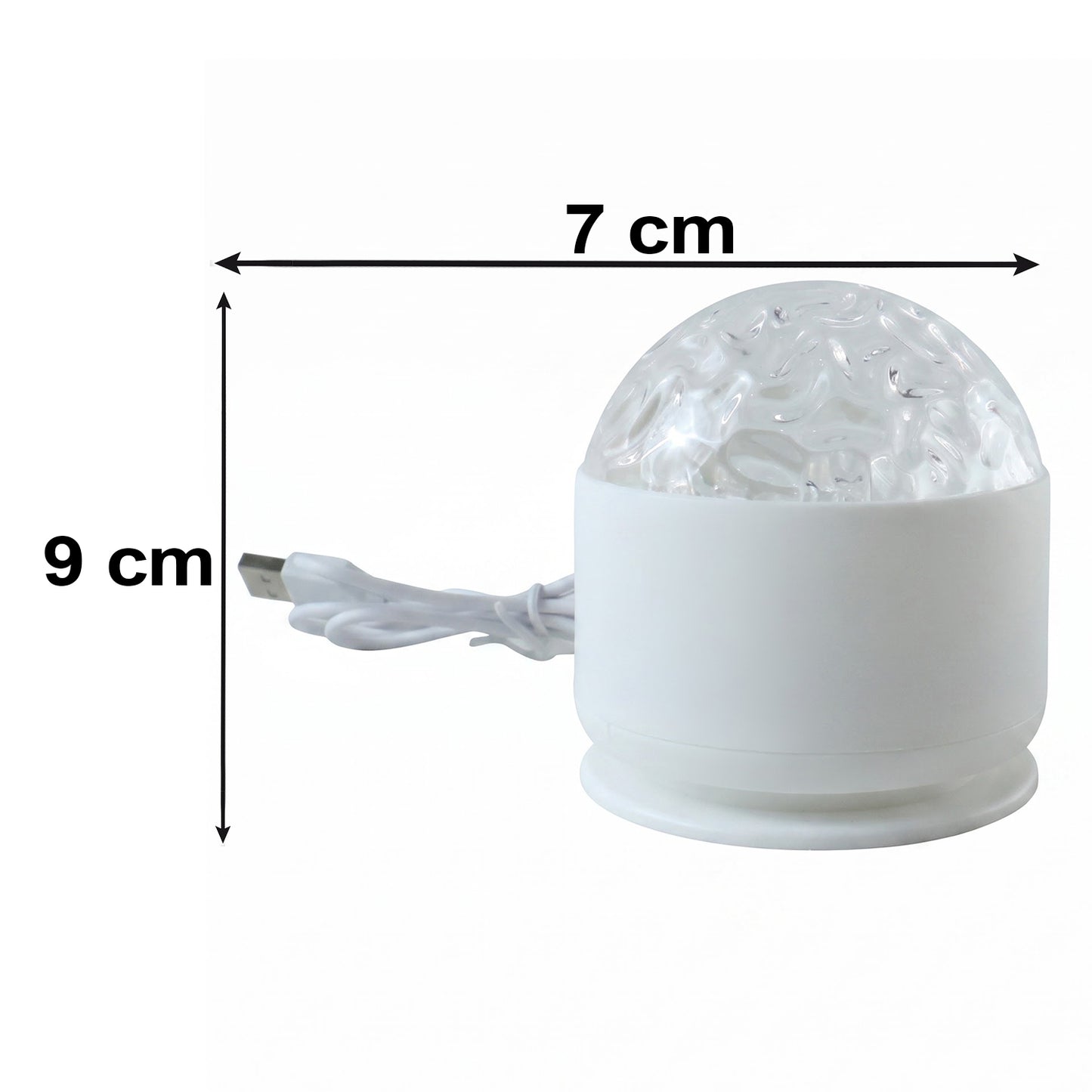 LED projection light size details