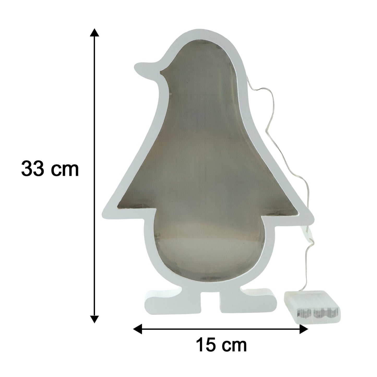 LED penguin decorative light size reference